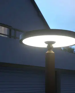 Verejné osvetlenie Lucande Moderné stĺpové LED svietidlo Akito