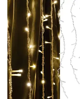 Vianočné dekorácie  LED Vianočný záves ESTELLA 47xLED/8 funkcií 3,5 m teplá biela 