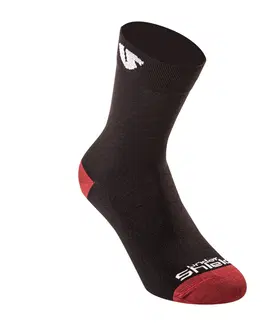 Pánske ponožky Ponožky Undershield Black-Red čierna/červená 43/46