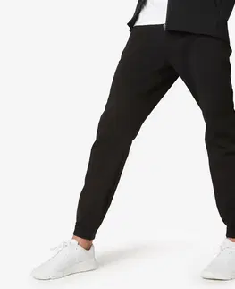 nohavice Pánske nohavice 500 Slim na džoging a fitnes čierne
