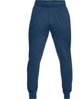 Pánske klasické nohavice Pánske tepláky Under Armour Sportstyle Cotton Graphic Jogger Cordova - XL