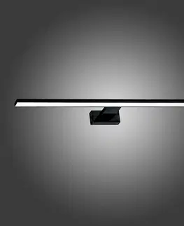 Moderné nastenné svietidlá Lampa Shine Black 4382 čierna 60cm IP44 K1