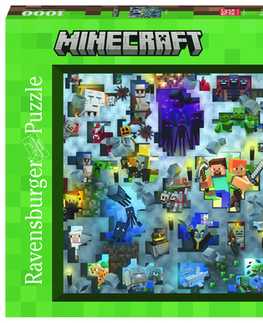 1000 dielikov Ravensburger Challenge Puzzle: Minecraft 1000 Ravensburger