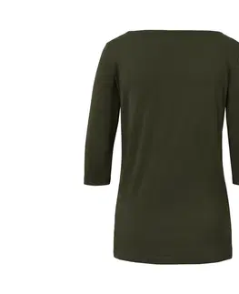 Shirts & Tops Tričko s trojštvrťovým rukávom, olivovozelené