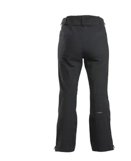 nohavice Pánske lyžiarske softshellové nohavice 500 čierne