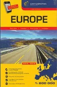 Atlasy sveta, rodinné atlasy Európa autóatlasz 1:800 000