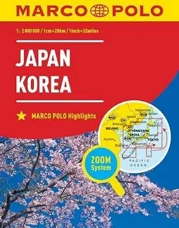 Ázia Japonsko, Korea - mapa 1:2 mil.