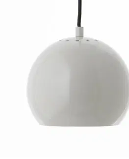 Závesné svietidlá FRANDSEN FRANDSEN Ball závesná lampa Ø 18cm svetlosivá lesk