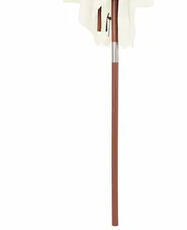 Slnečníky Záhradný slnečník s drevenou tyčou 150 x 200 cm Vínová