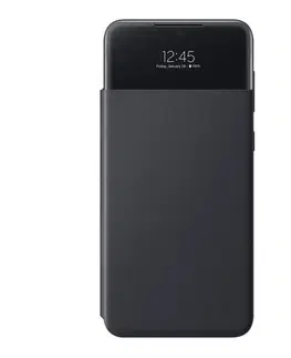 Puzdrá na mobilné telefóny Puzdro S View Cover pre Samsung Galaxy A33 5G, black EF-EA336PBEGEE
