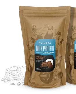 Športová výživa Protein & Co. MILK PROTEIN – lactose free 1 kg + 1 kg za zvýhodnenú cenu Zvoľ príchuť: Chocolate brownie, PRÍCHUŤ: Vanilla dream