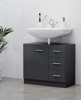 Kúpeľňové skrinky Skrinka pod umývadlo DTD Dekorhome Betón