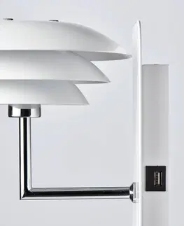 Nástenné svietidlá Dyberg Larsen Dyberg Larsen DL20 USB Shelf nástenné svetlo biela