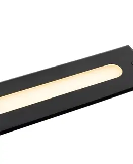 Podlahove vonkajsie svietidla Moderné prízemné bodové svietidlo čierne 50 cm vrátane LED IP65 - Eline