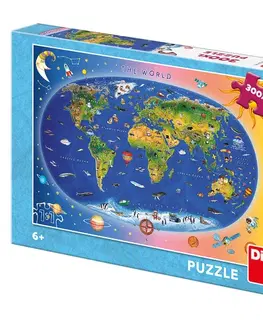 XL dieliky Dino Toys Puzzle Detská mapa 300 XL Dino