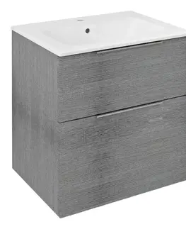 Kúpeľňa SAPHO - CIRASA umývadlová skrinka 59,2x64x46cm, dub strieborný CR601-1111