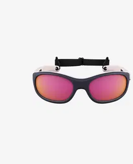 jachting Turistické slnečné okuliare pre deti 4-6 rokov MH K140 kategória 4 ružovo-modré