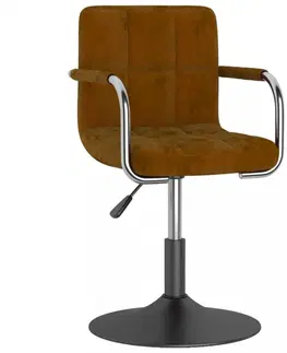 Kancelárske stoličky Otočná stolička kov / zamat Dekorhome Tmavosivá