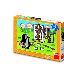 Do 49 dielikov Dino Toys Puzzle Krtko maliarom 24 Dino