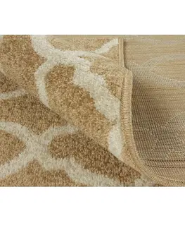 Koberce a koberčeky KONDELA Nala koberec 57x90 cm béžová / slonovinová