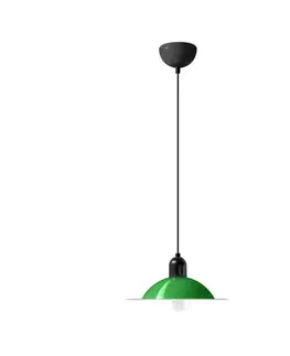 Závesné svietidlá Stilnovo Stilnovo Lampiatta LED svietidlo Ø 28 cm, zelená