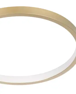 Stropné svietidlá EGLO Stropné LED svetlo Gafares diaľkové okrúhle zlatá