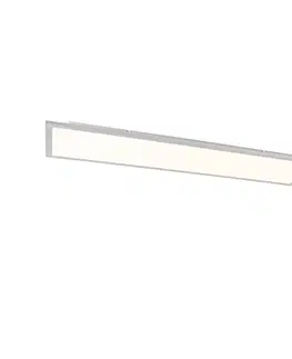 Stropne svietidla LED panel z ocele 120 cm vrátane LED s diaľkovým ovládaním - Liv