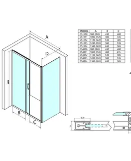 Sprchovacie kúty GELCO - SIGMA SIMPLY bočná stena, 900mm, číre sklo GS3190
