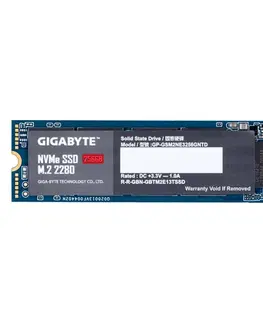 Pevné disky Gigabyte 256 GB NVMe SSD, M.2, (1700 MBs, 1100 MBs) GP-GSM2NE3256GNTD