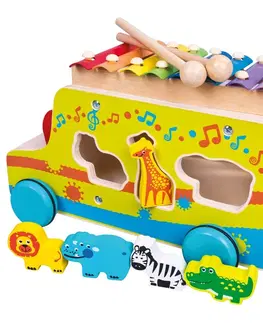 Hračky Bino auto vkladačka so xylofónom