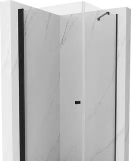 Vane MEXEN/S - Pretória sprchovací kút 100x100 cm, transparent, čierna + sprchová vanička vrátane sifónu 852-100-100-70-00-4070B