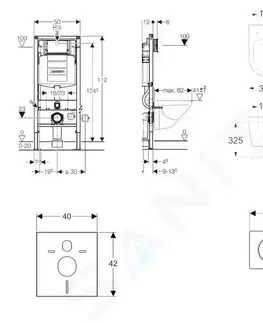 Kúpeľňa GEBERIT - Duofix Set predstenovej inštalácie, klozetu Oudee a dosky softclose, tlačidlo Sigma01, alpská biela SANI11CA3100