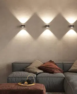 Bodové svetlá Top Light Puk Maxx Wall, LED, šošovky číre antracitová matná