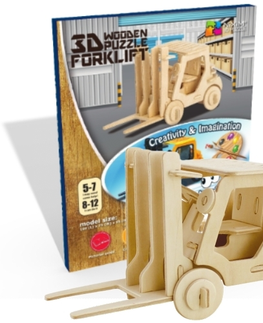 3D puzzle 3D Creative Drevené 3D Puzzle Vysokozdvižný vozík