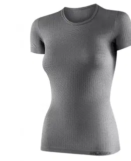 Pánske tričká Unisex termo tričko Brubeck s krátkym rukávom Grey - XXL
