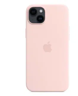 Puzdrá na mobilné telefóny Apple iPhone 14 Plus Silicone Case with MagSafe, chalk pink MPT73ZMA