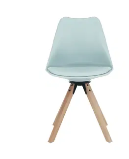 Jedálenské stoličky KONDELA Etosa otočná jedálenská stolička mentolová / buk