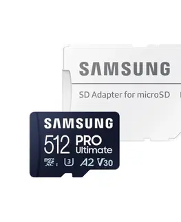 Pamäťové karty Samsung PRO Ultimate Micro SDXC 512 GB, SD adaptér
