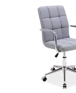 Kancelárske stoličky Signal Kancelárska stolička Q-022 šedá tkanina