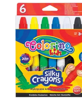 Hračky PATIO - Colorino voskovky Silky vysúvacie 6 farieb