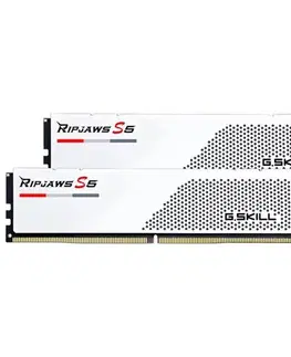 Pamäte G.SKILL 64 GB Pamäťová sada DDR5 5600 CL28 Ripjaws S5, biela F5-5600J2834F32GX2-RS5W