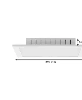 Stropné svietidlá Briloner LED panel Colour 29,5 x 29,5 cm diaľkové ovládanie