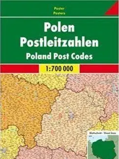 Európa Poľsko - nást. mapa 1:700 000 PSČ
