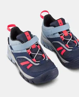 tenis Detská nepremokavá turistická obuv Crossrock 28-34 modro-ružová