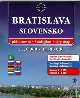 Do auta Automapa Slovensko, Bratislava 1:500 000, 1:16 000