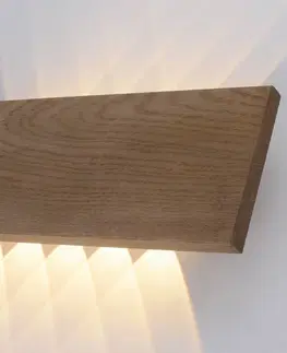 Nástenné svietidlá Paul Neuhaus Paul Neuhaus Palma nástenné LED svetlo drevo 45 cm