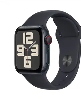 Inteligentné hodinky Apple Watch SE GPS + Cellular 40mm polnočná , hliníkové puzdro so športovým remienkom polnočná - ML MRGA3QCA