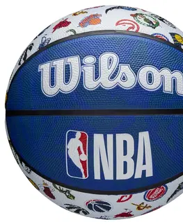 basketbal Basketbalová lopta Wilson Team Tribute S7 veľkosť 7 modro-biela