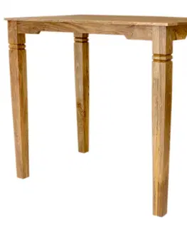 Jedálenské stoly Barový stôl Guru 120x110x80 z mangového dreva
