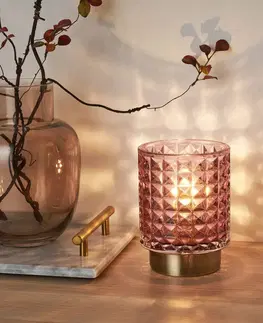 Vnútorné dekoratívne svietidlá Pauleen Pauleen Cute Glamour stolová LED lampa, batéria